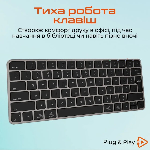 Фото - Клавиатура беспроводная Meetion K210 Bluetooth/Wireless Black (MT-K210MW-A-RUA)